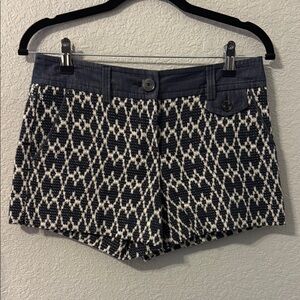 Trina Turk Black and White High Waist Shorts